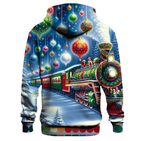 Cheerful Holiday Train Ride Hoodie