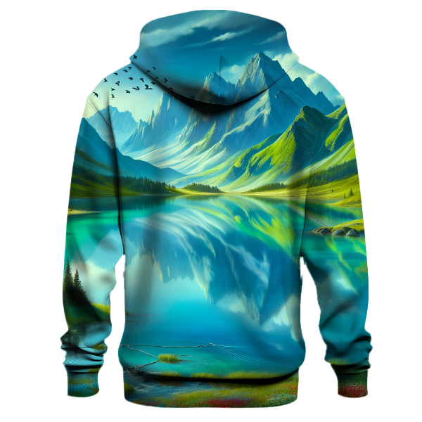 Serene Mountain Lake Hoodie