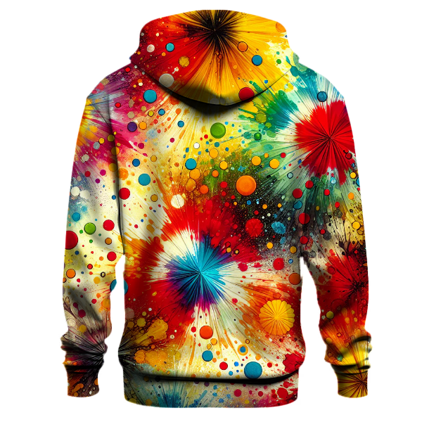 Bold Fiesta Tie-dye Design Hoodie