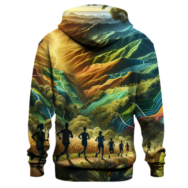 Running Trail Map Hoodie