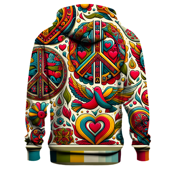 Hippie Love and Peace Hoodie