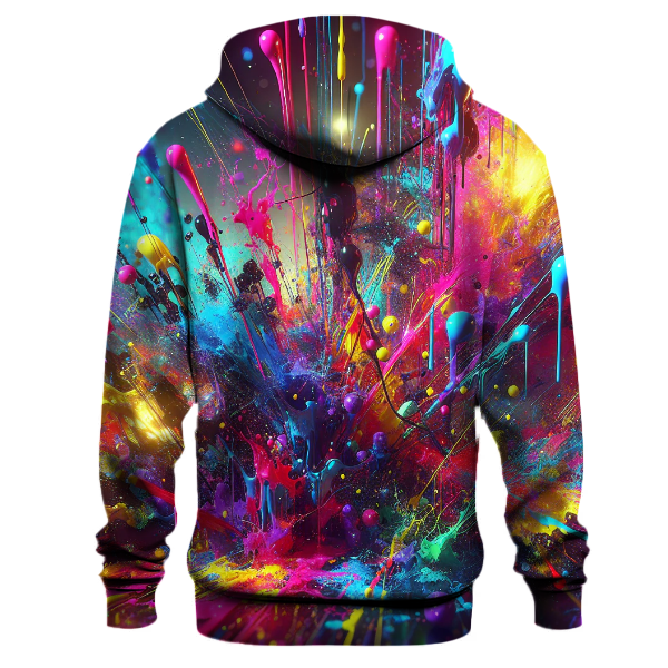 Neon Splatter Universe Hoodie