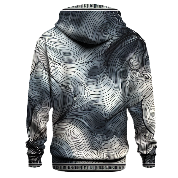 Chic Monochrome Tie-Dye Hoodie