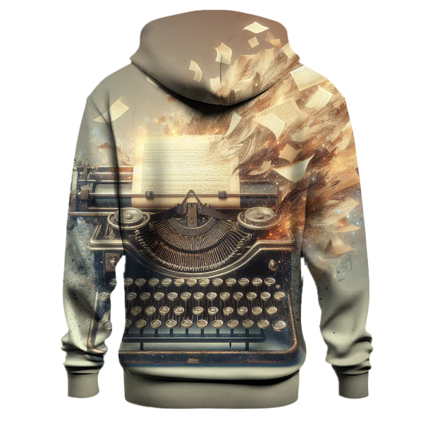 Vintage Typewriter Romance Hoodie