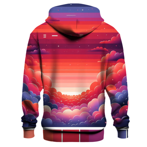 Coral Twilight Gradient Hoodie