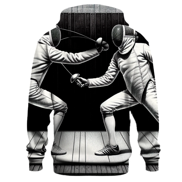 Fencing Duel Elegance Hoodie