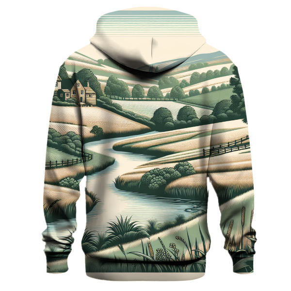Charming Countryside Landscape Hoodie