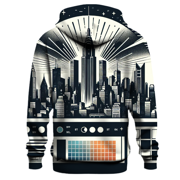 Chic Cityscape Silhouette Hoodie