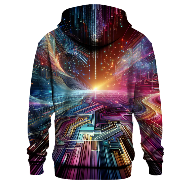 Holographic Cyber Lines Hoodie