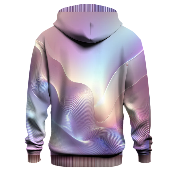 Iridescent Wave Gradient Hoodie