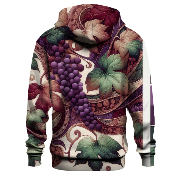 Vivid Vineyard Elegance Hoodie