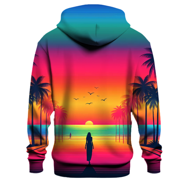 Sunset Paradise Gradient Design Hoodie