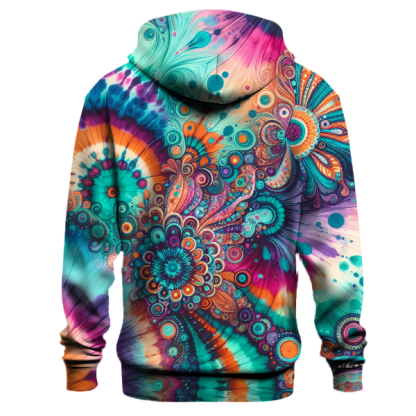 Rainbow Lagoon Tie-Dye Hoodie