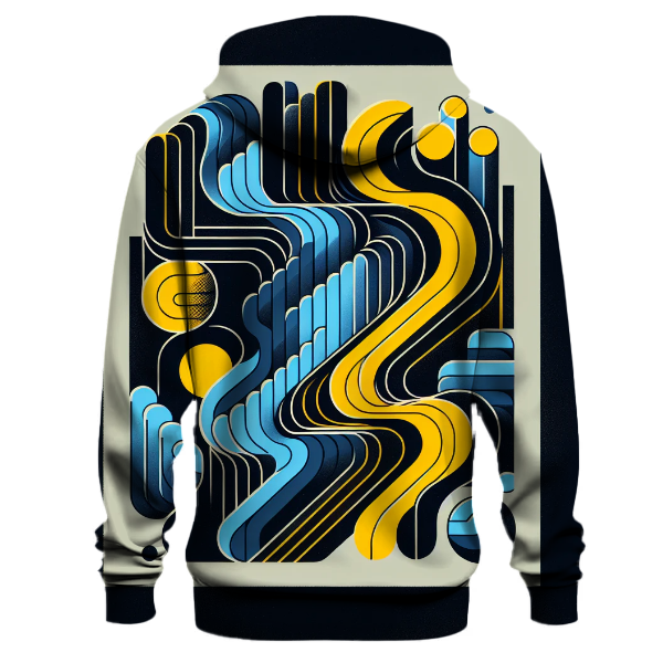 Geometric Wave Hoodie