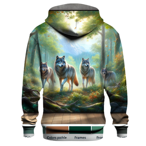 Majestic Wolf Pack Hoodie