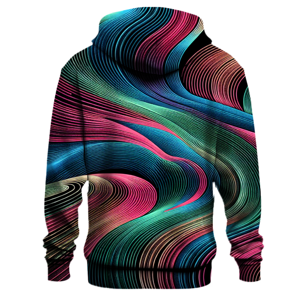 Groovy Neon Lines Hoodie