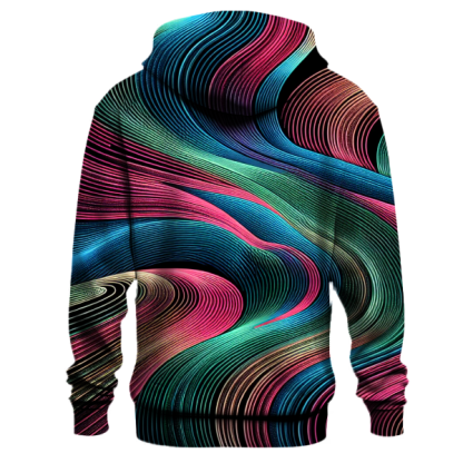 Groovy Neon Lines Hoodie
