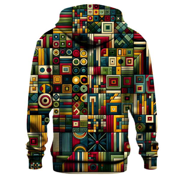Groovy Geometric Panels Hoodie