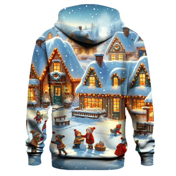 Joyful Snowy Village Hoodie
