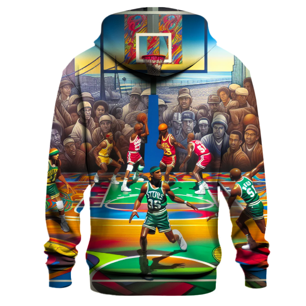 Retro Basketball Style Hoodie