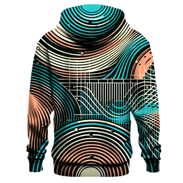 Digital Echo Wave Hoodie