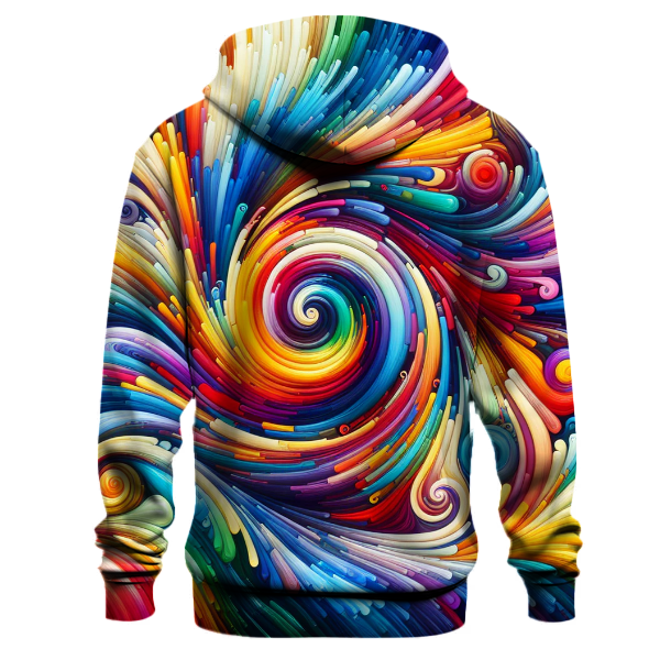 Electric Rainbow Swirl Hoodie