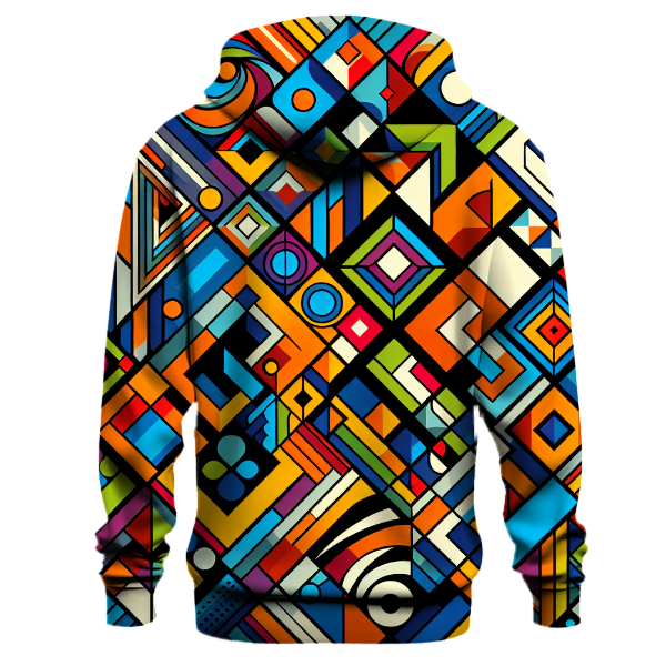 Electric Colors Graphic Art Hoodie