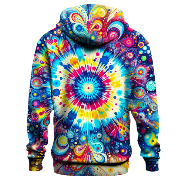 Starburst Delight Tie-dye Design Hoodie