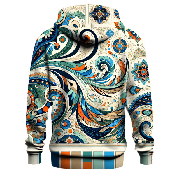 Vibrant Retro Paisley Hoodie