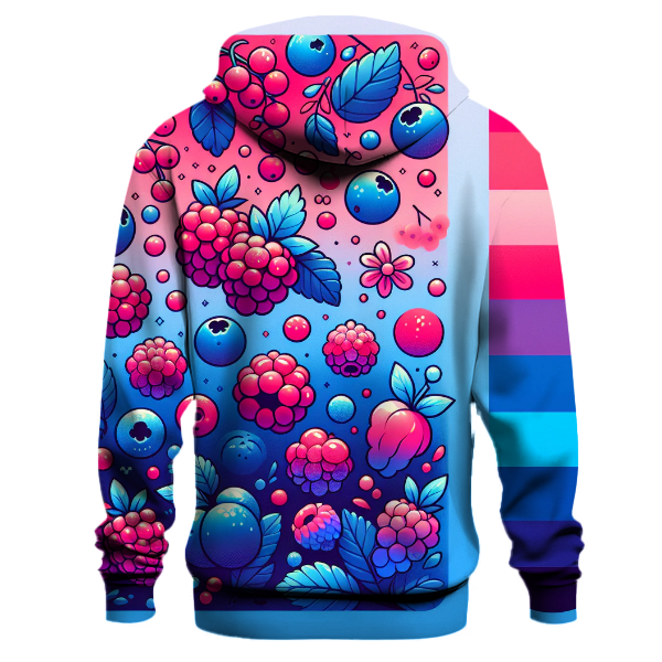 Bright Berry Splash Hoodie