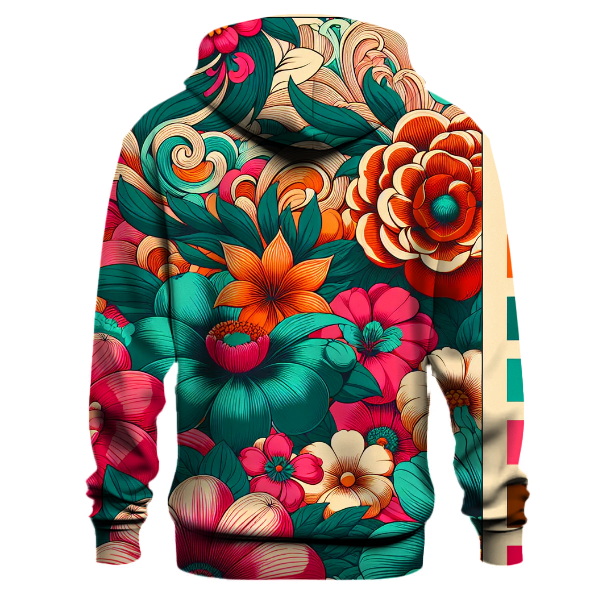 Funky Floral Swirls Hoodie