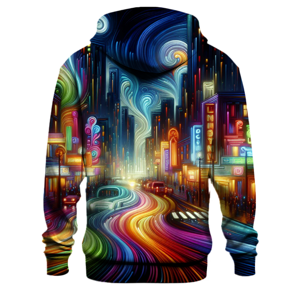 Neon Nightfall Hoodie