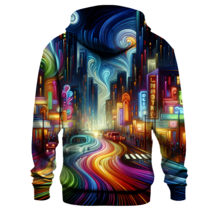 Neon Nightfall Hoodie