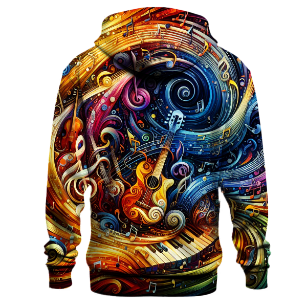 Artistic Music Notes Hoodie