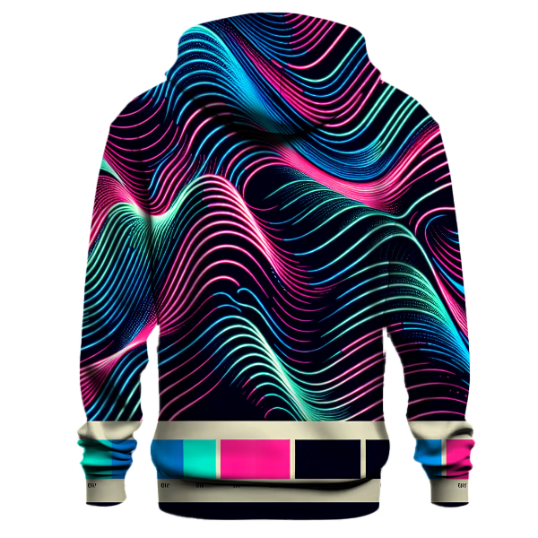Retro 80s Techno Wave Hoodie