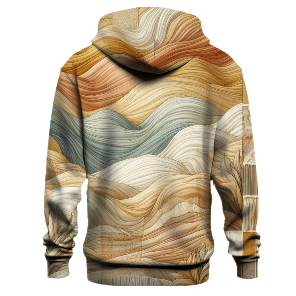 Golden Dunes Tie-dye Design Hoodie
