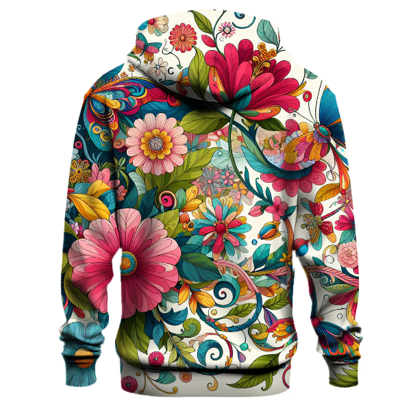 Vivid Floral Daydream Hoodie