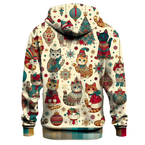 Joyful Christmas Cats Hoodie