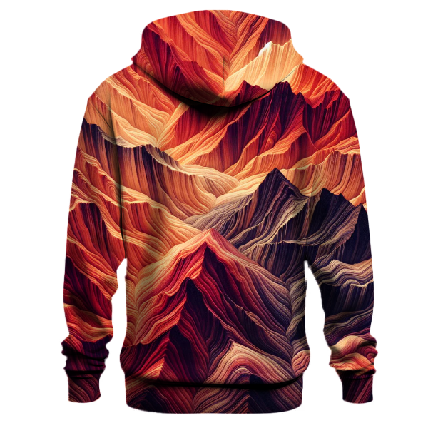 Crimson Canyon Tie-dye Hoodie