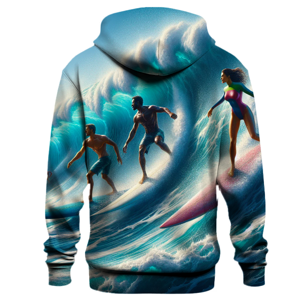 Surfing Wave Riders Hoodie