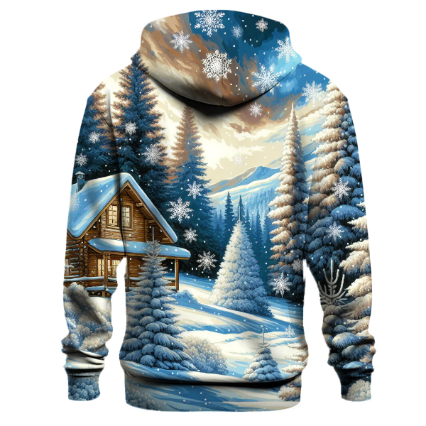 Snowy Forest Wonders Hoodie