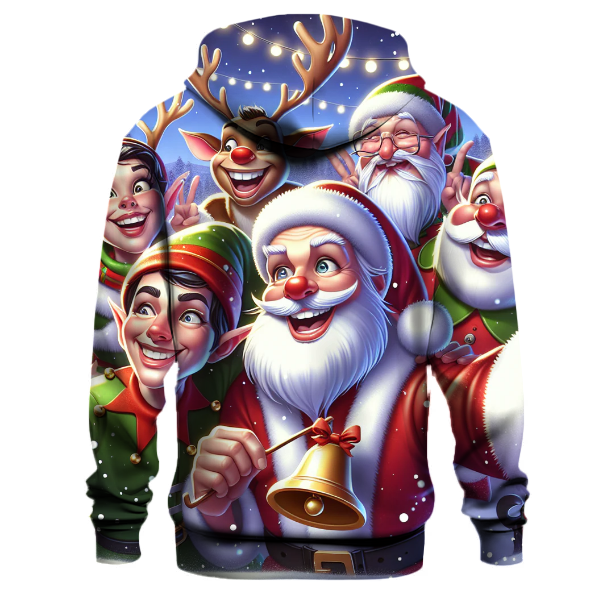 Santa and Friends Selfie Hoodie