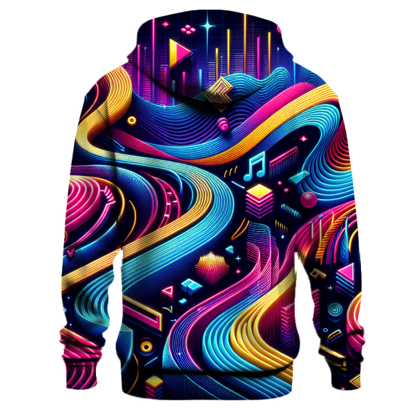 Neon Wave Dance Hoodie
