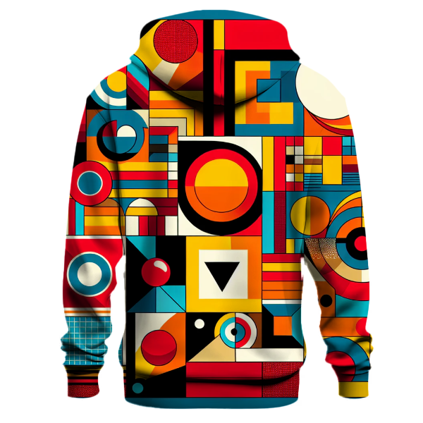 Funky Color Block Shapes Hoodie