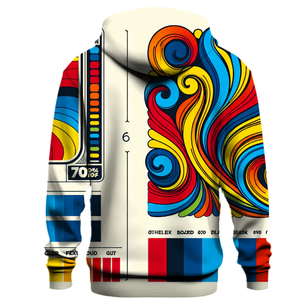 Groovy 70s Tie Dye Burst Hoodie