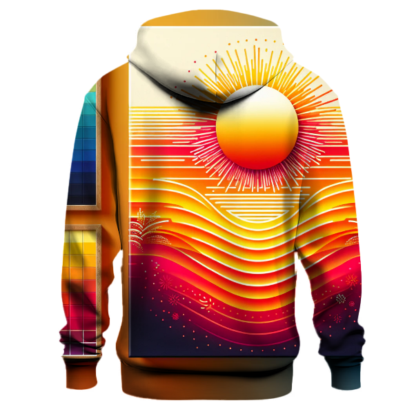 Fiery Summer Gradient Hoodie