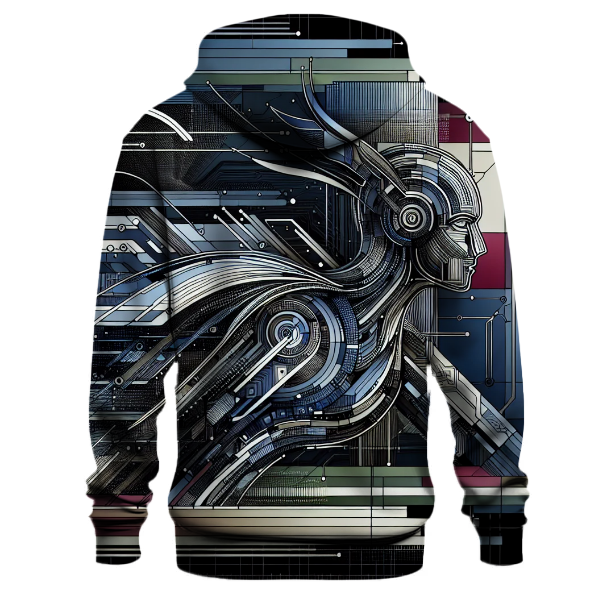 Futuristic Digital Realm Hoodie