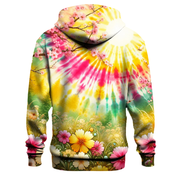 Sunny Meadow Tie-dye Design Hoodie