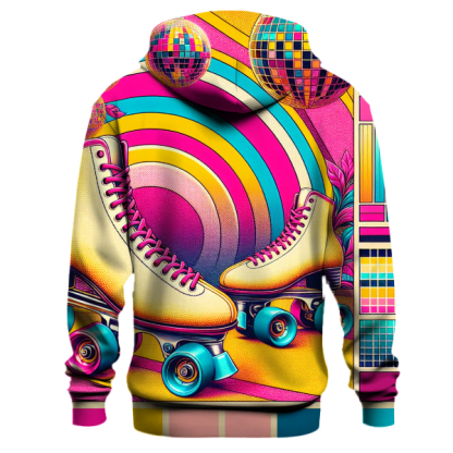 Vivid 80s Roller Rink Hoodie