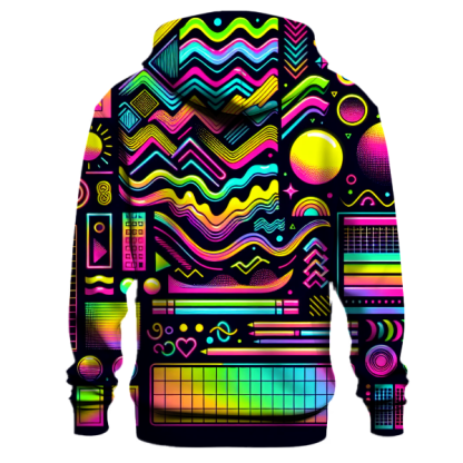Electric Neon Patterns Hoodie